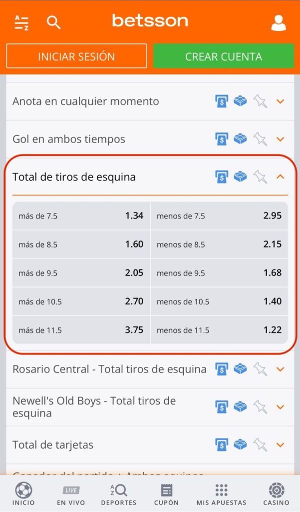 apuestas futbol tiros de esquina