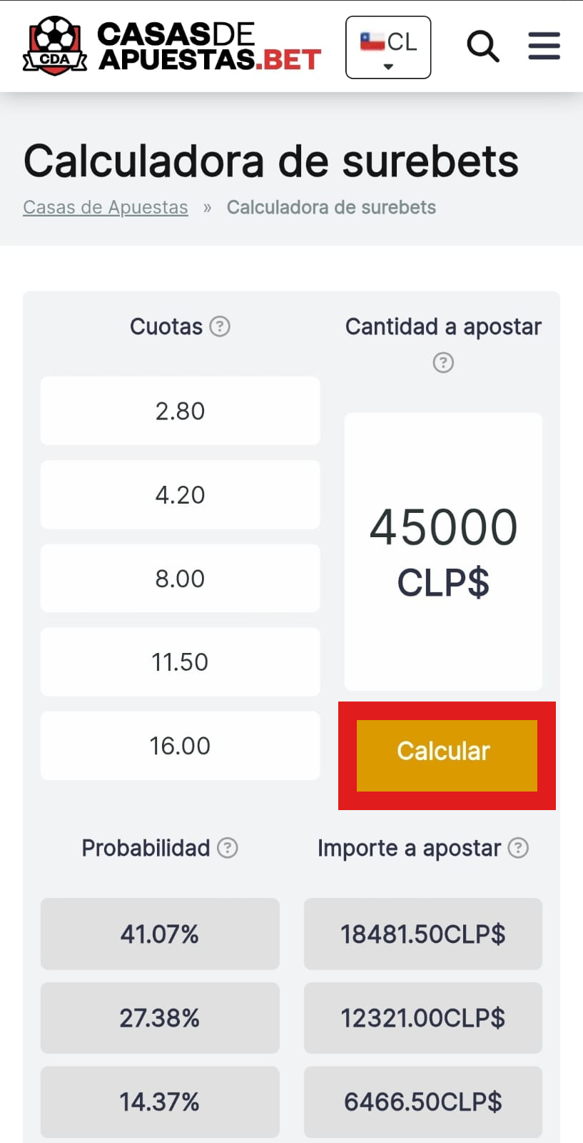 Calculadora de parleys