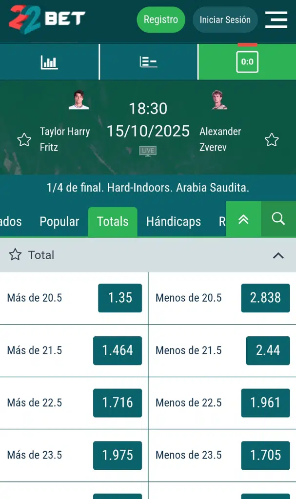 apuestas over under juegos tenis