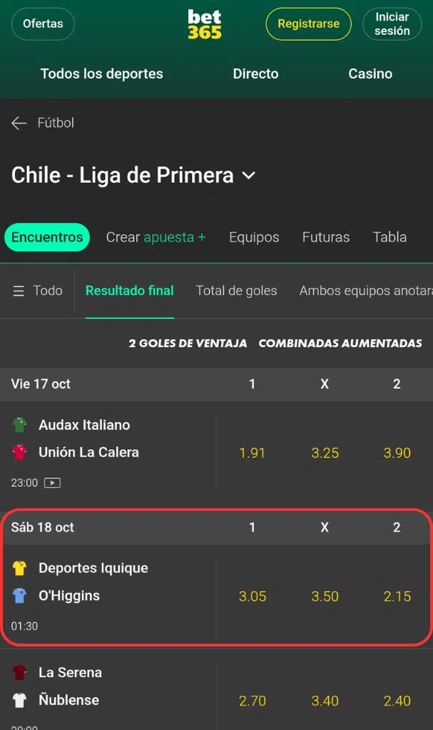 apuestas resultado final fútbol