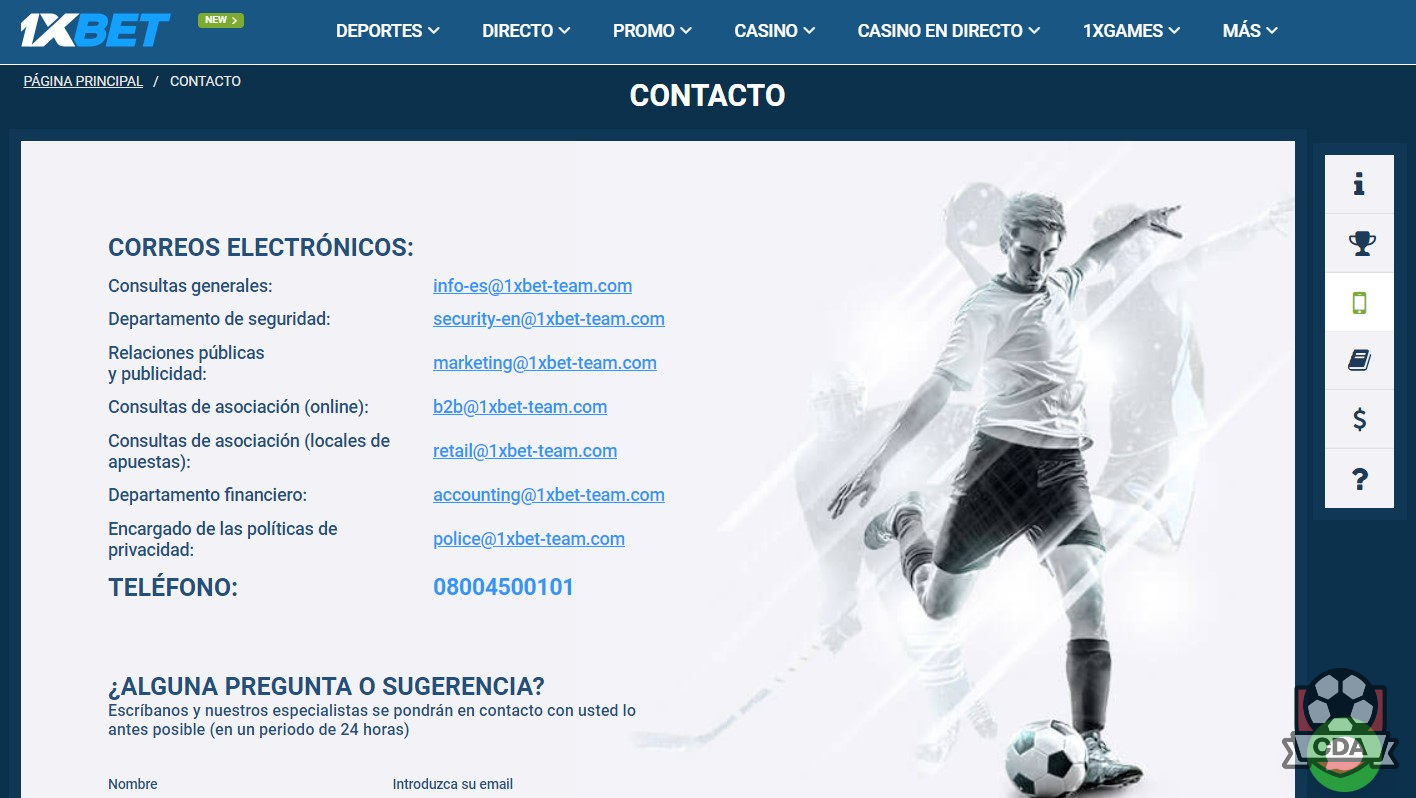 1XBET República Dominicana: atención al cliente