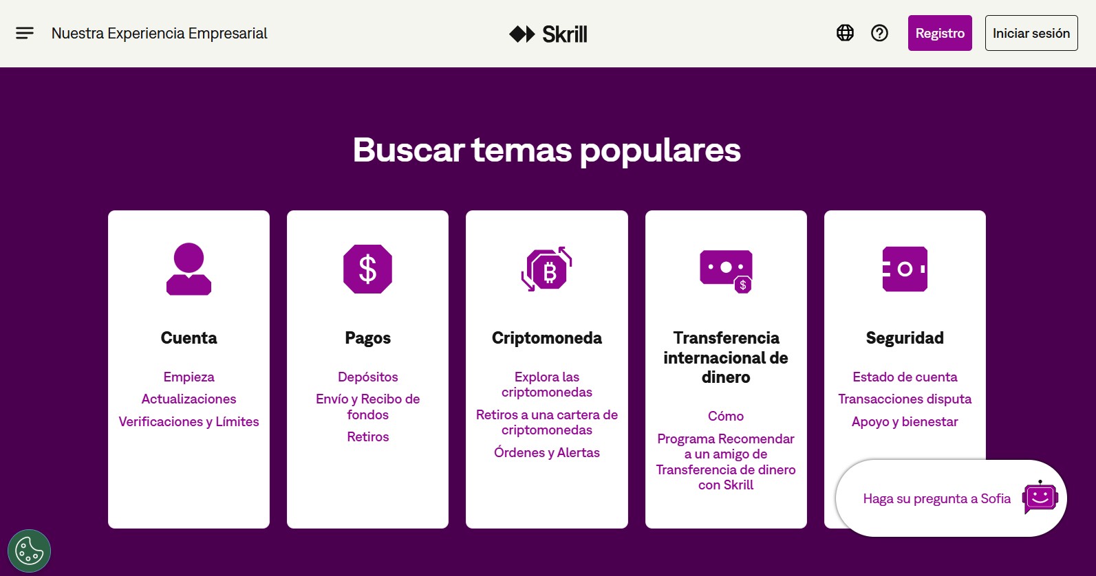 Soporte Skrill España