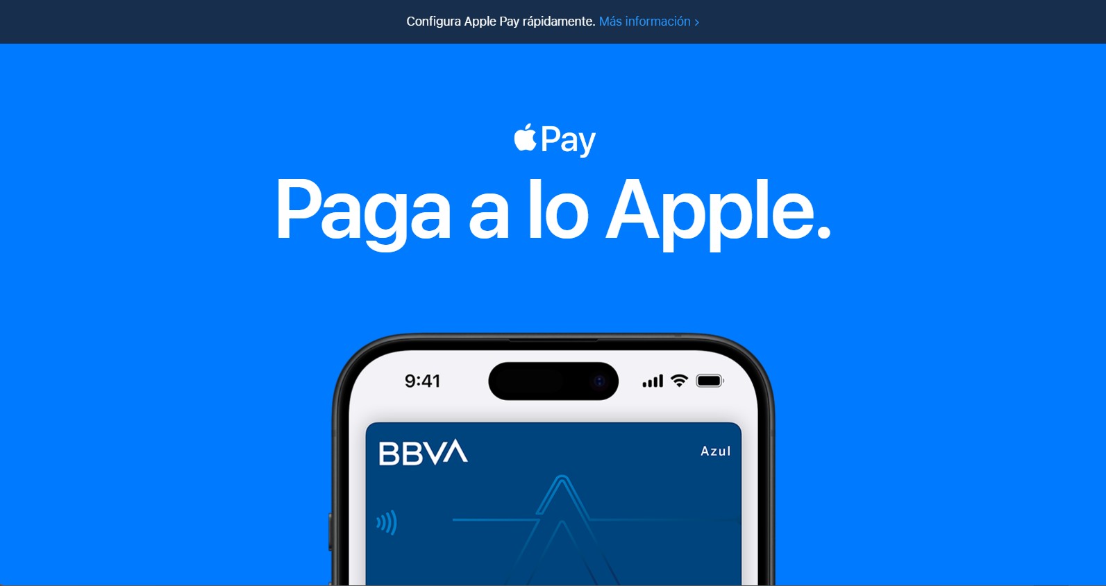 Crear una cuenta en Apple Pay