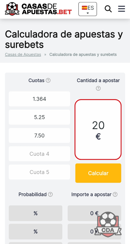 apuesta segura calculadora