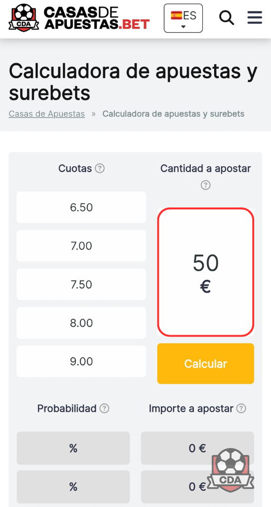 calculadora apuestas sistema