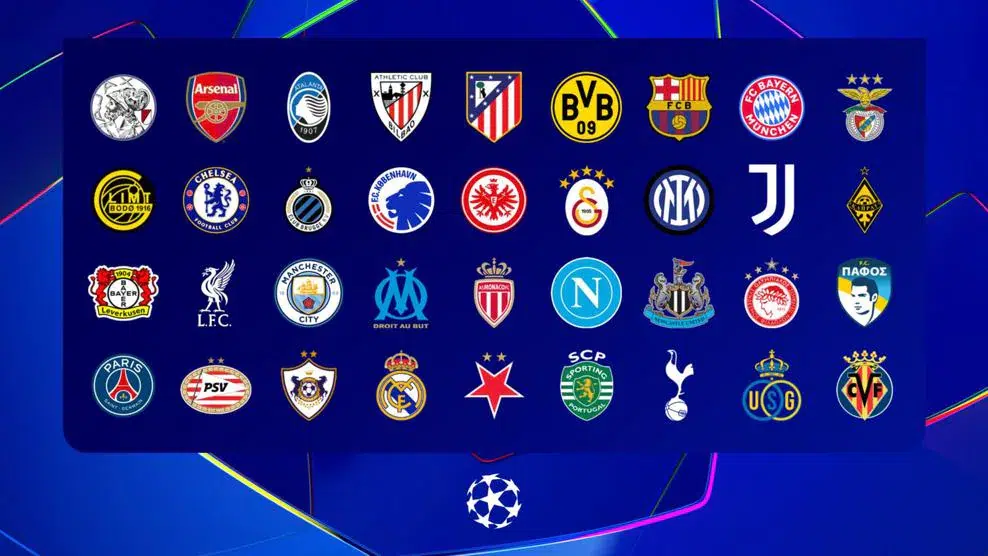 participantes champions league