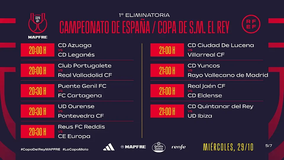 jornada copa 29 octubre