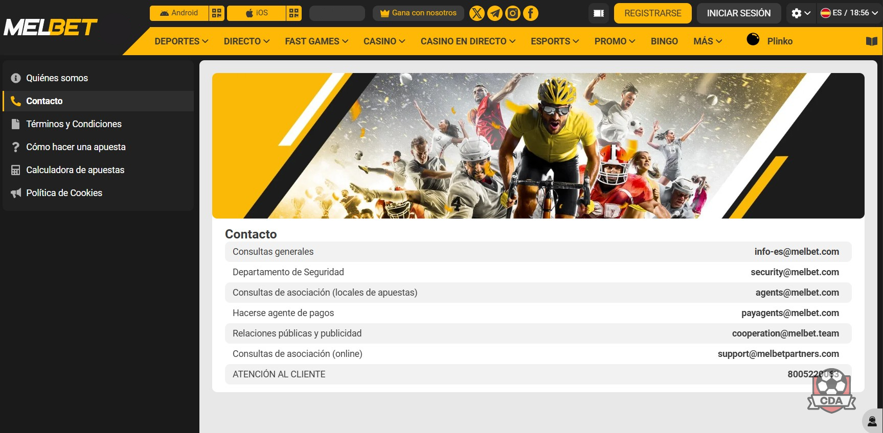 Atención al cliente en Melbet Panamá