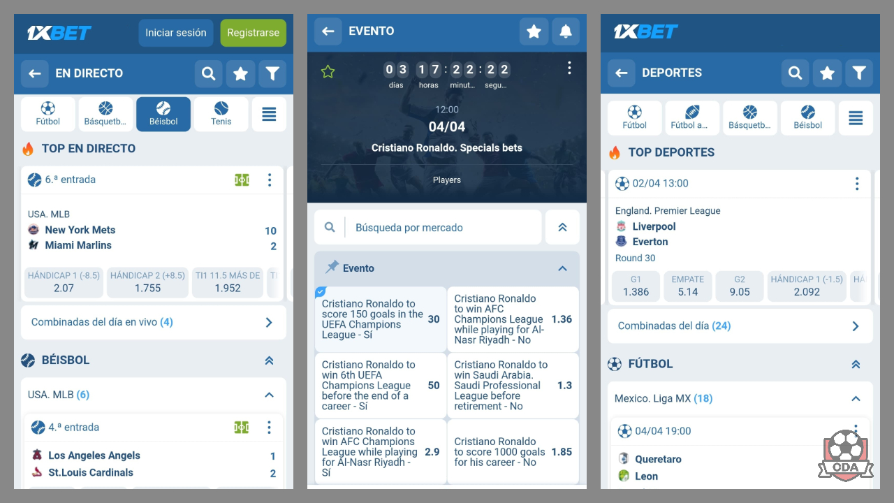 App de 1XBET Perú