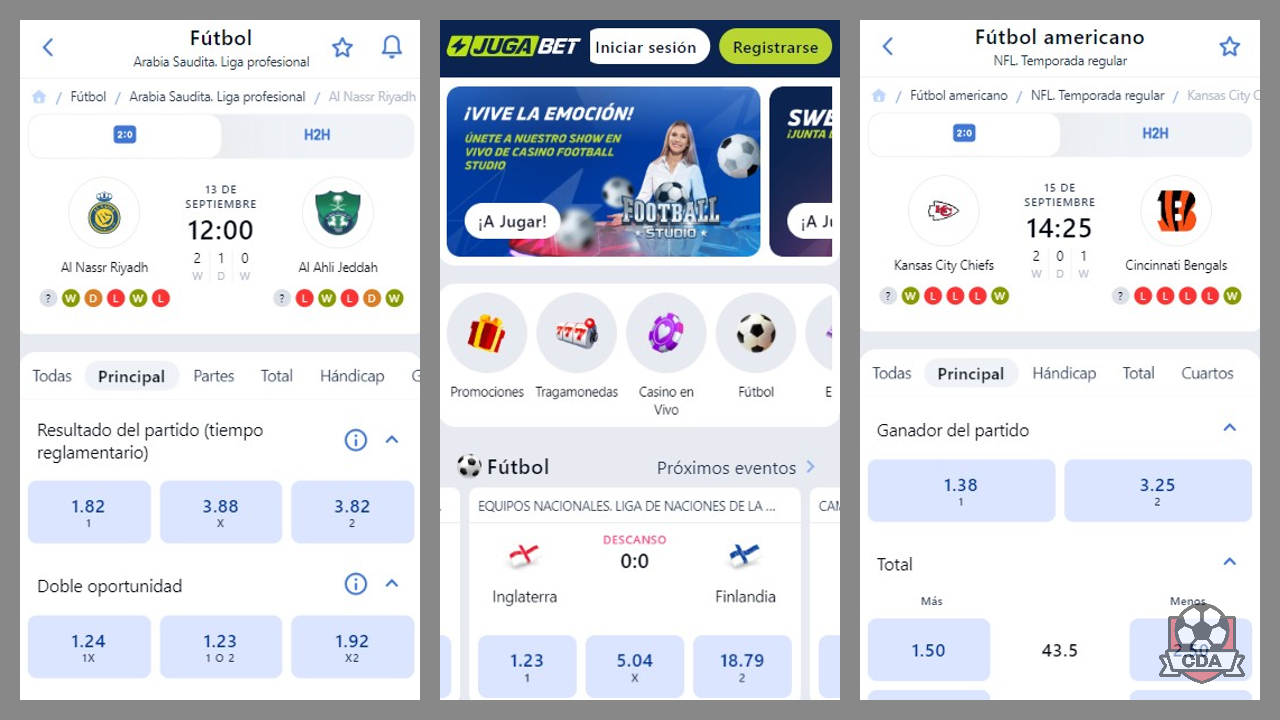 Jugabet Perú: app móvil