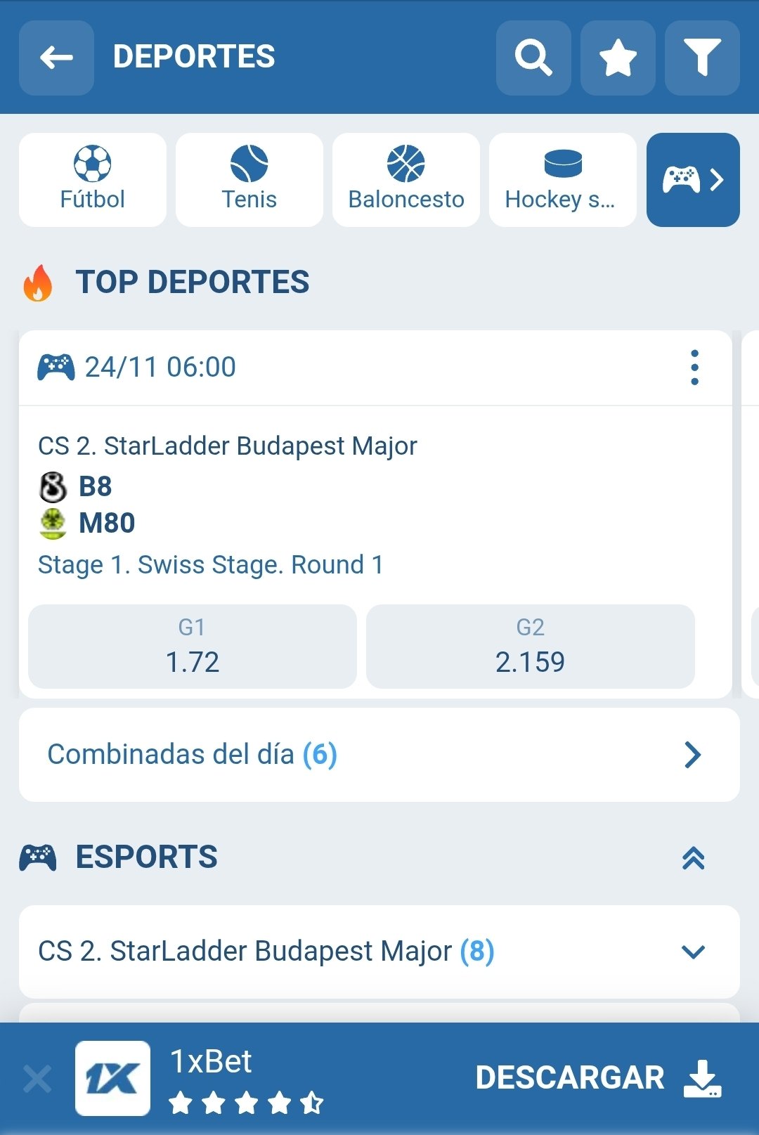 Apuestas Perú eSports Moneyline
