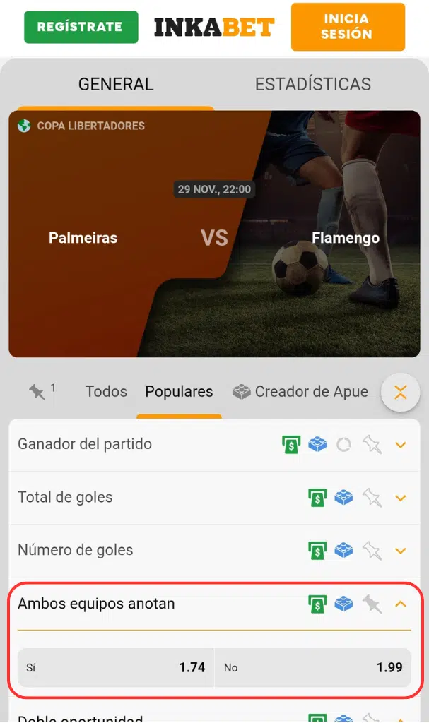 apuestas ambos marcan fútbol