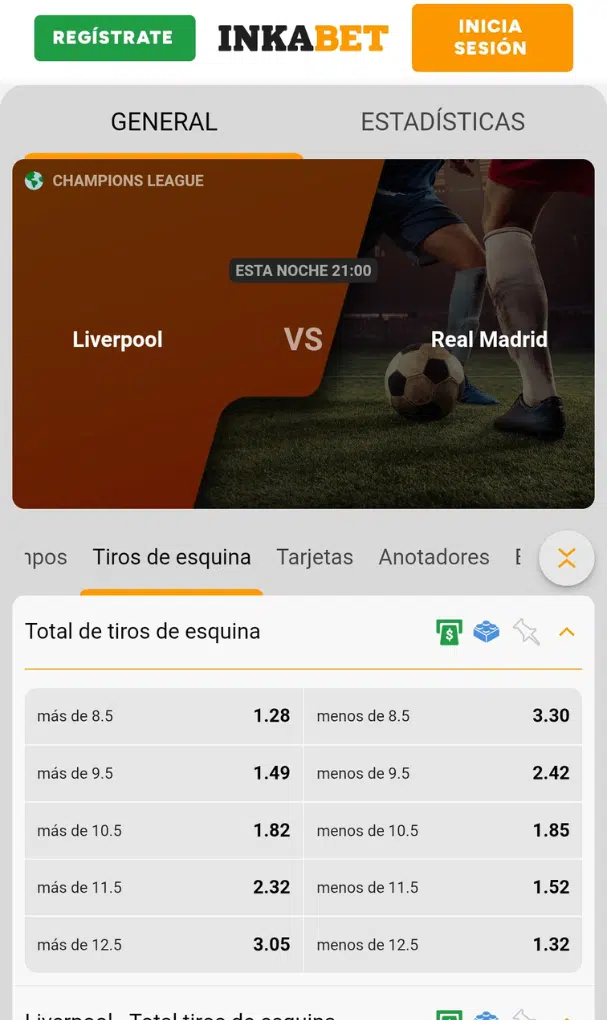 apuestas tiros de esquina fútbol