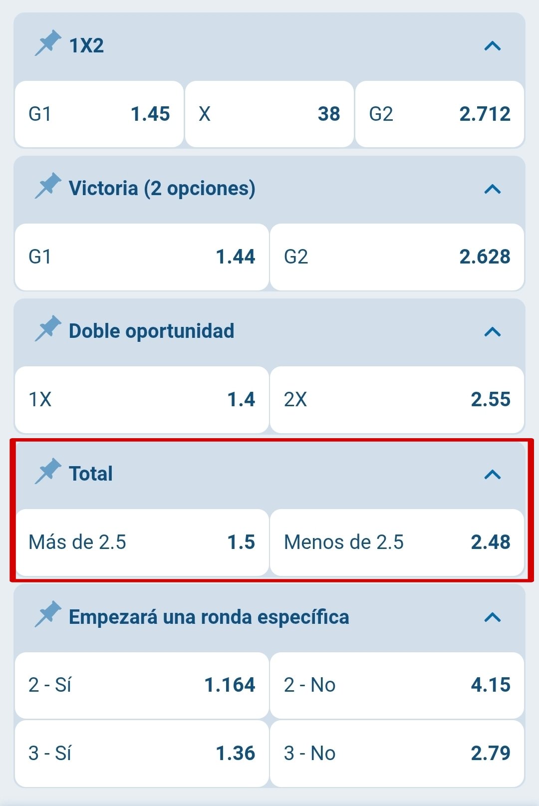 Apuestas Perú rounds UFC