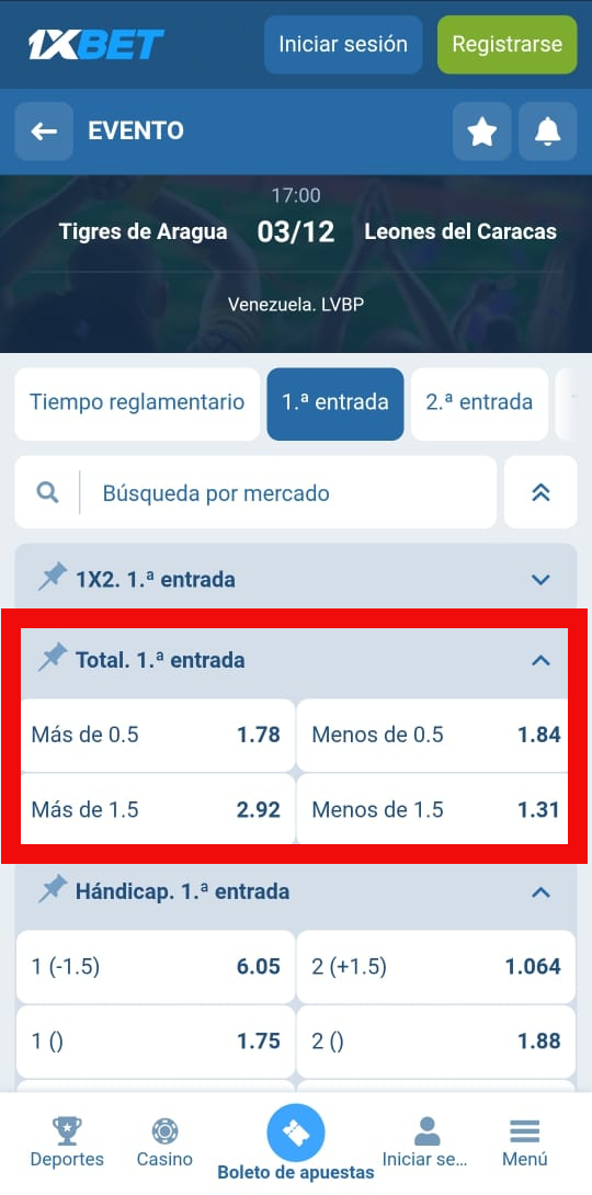 Mercados para apostar en el beisbol