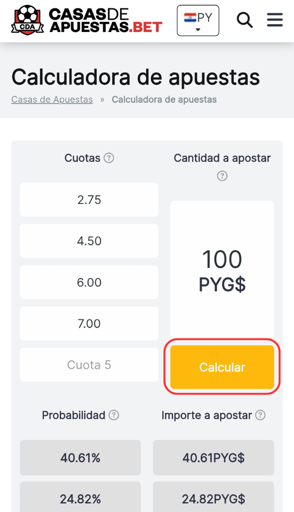 calcular apuesta combinada