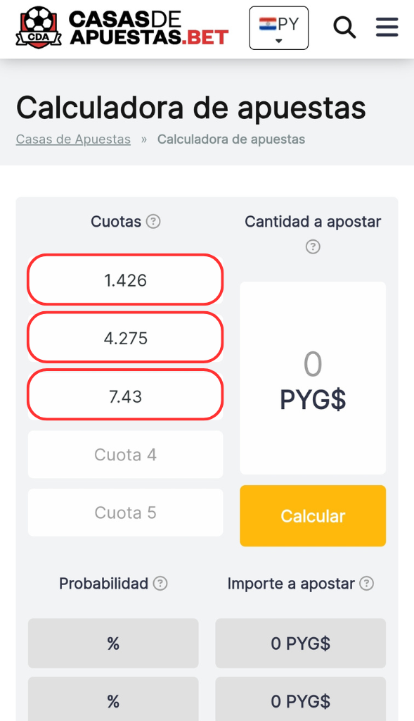 calculadora 1x2