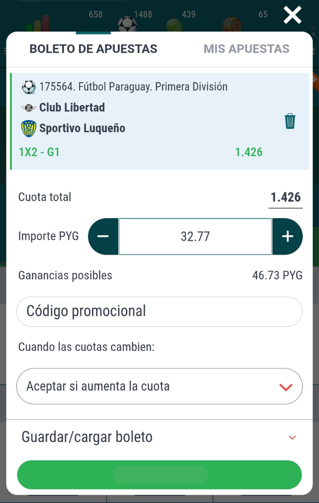 resultados apuesta calculada