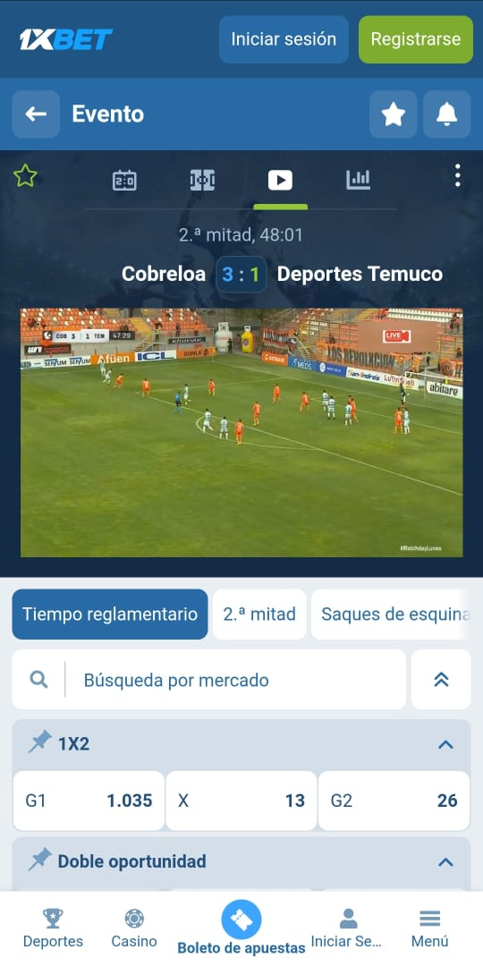 Casas de apuestas online con streaming