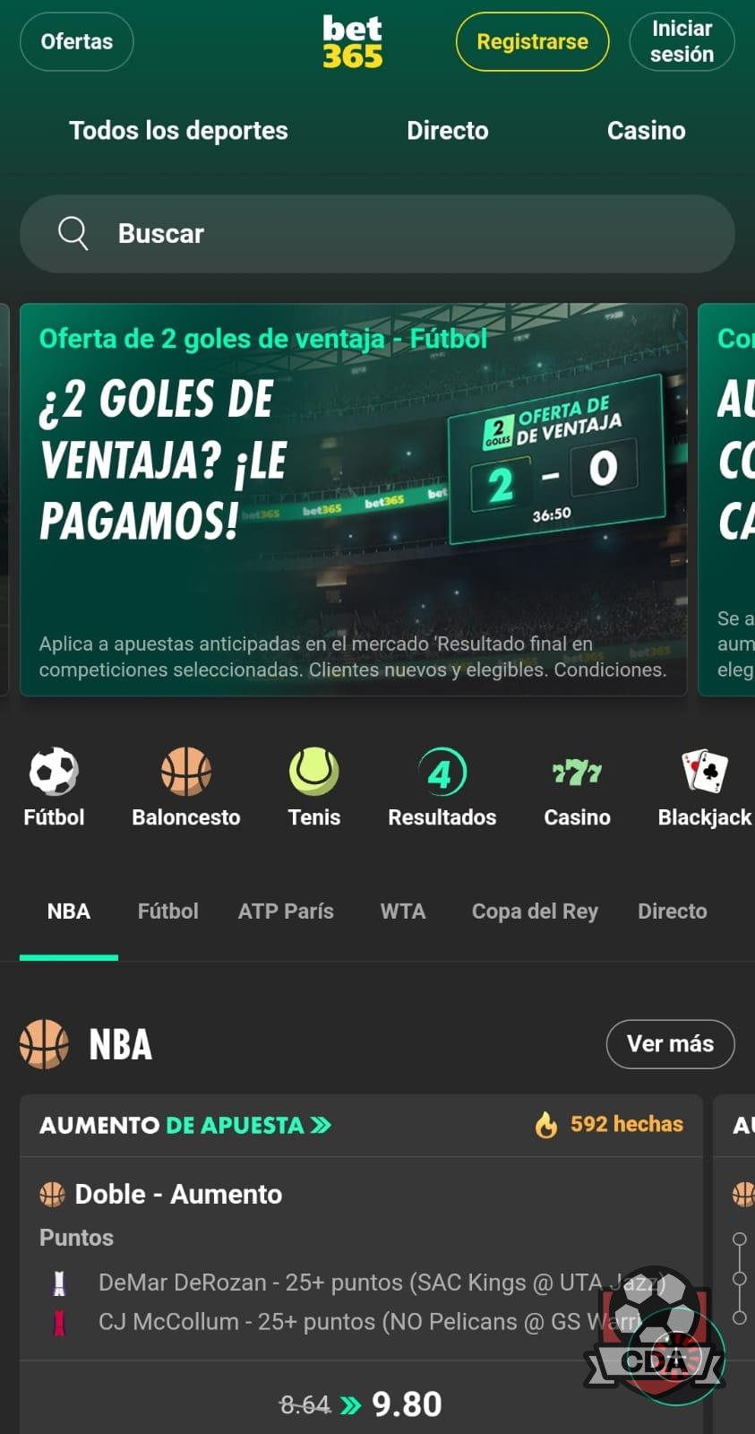 Registro en Bet365 México