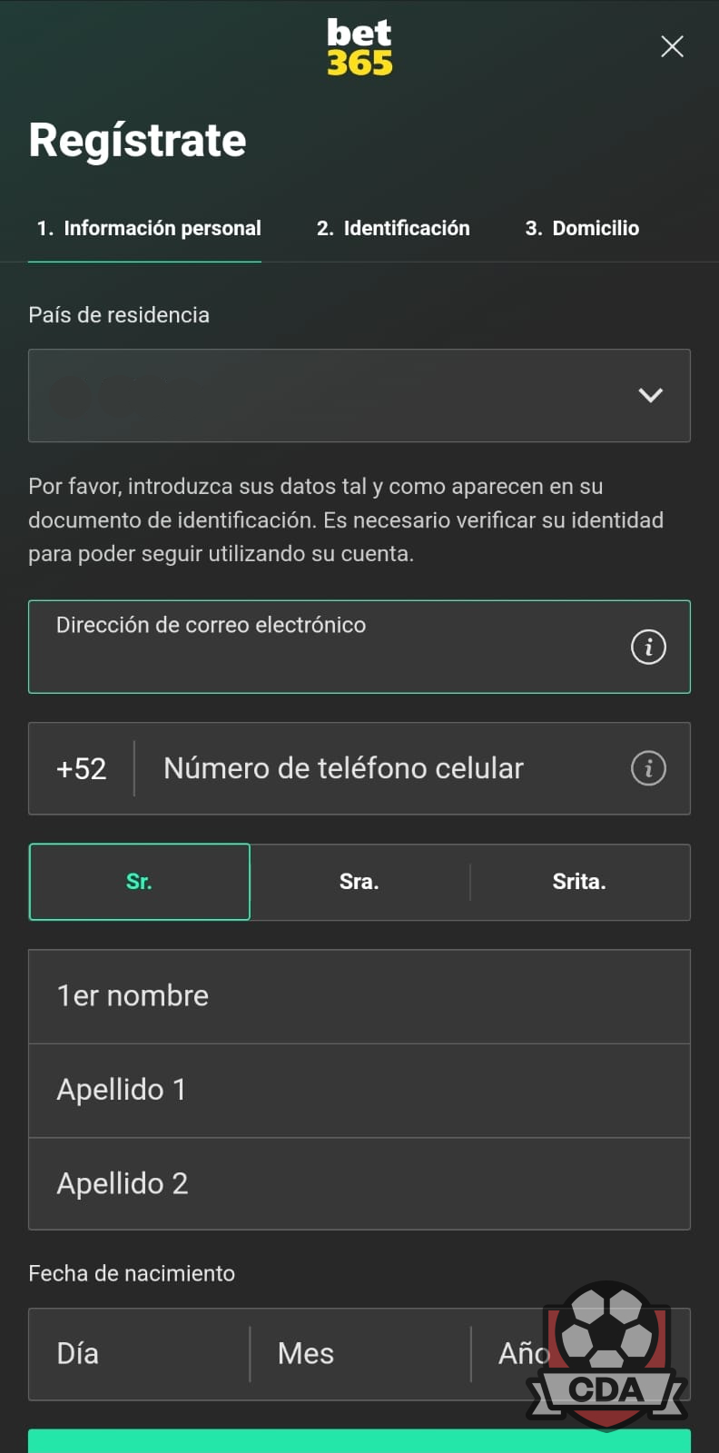 Casa de apuestas Bet365 México