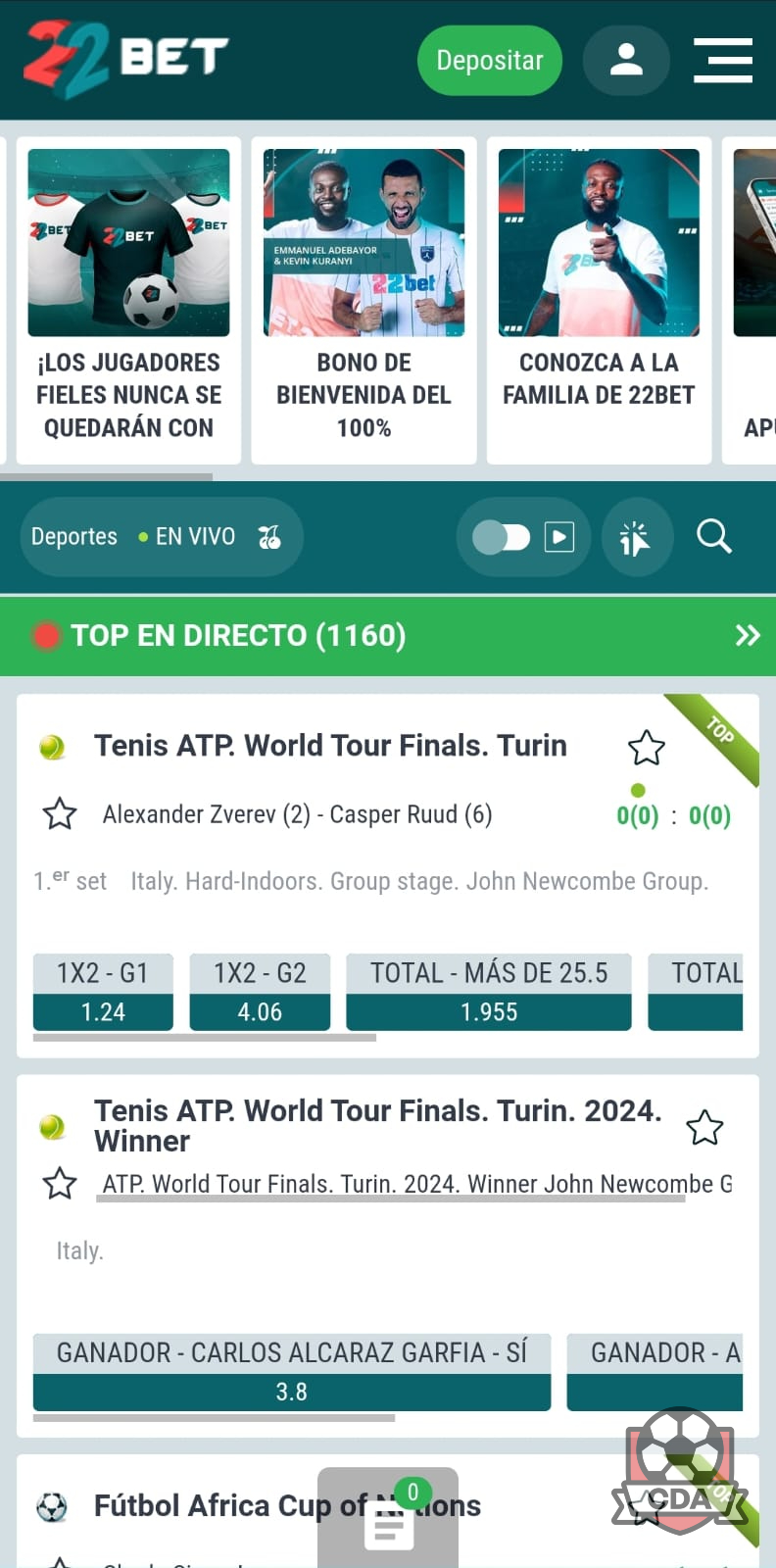 Cómo depositar en 22Bet México