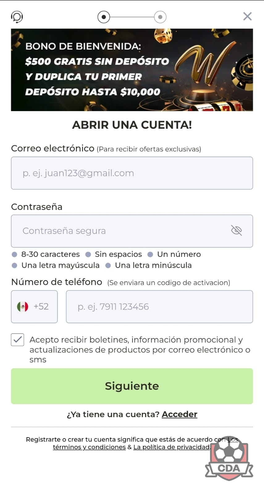 Cómo registrarse en Winpot México