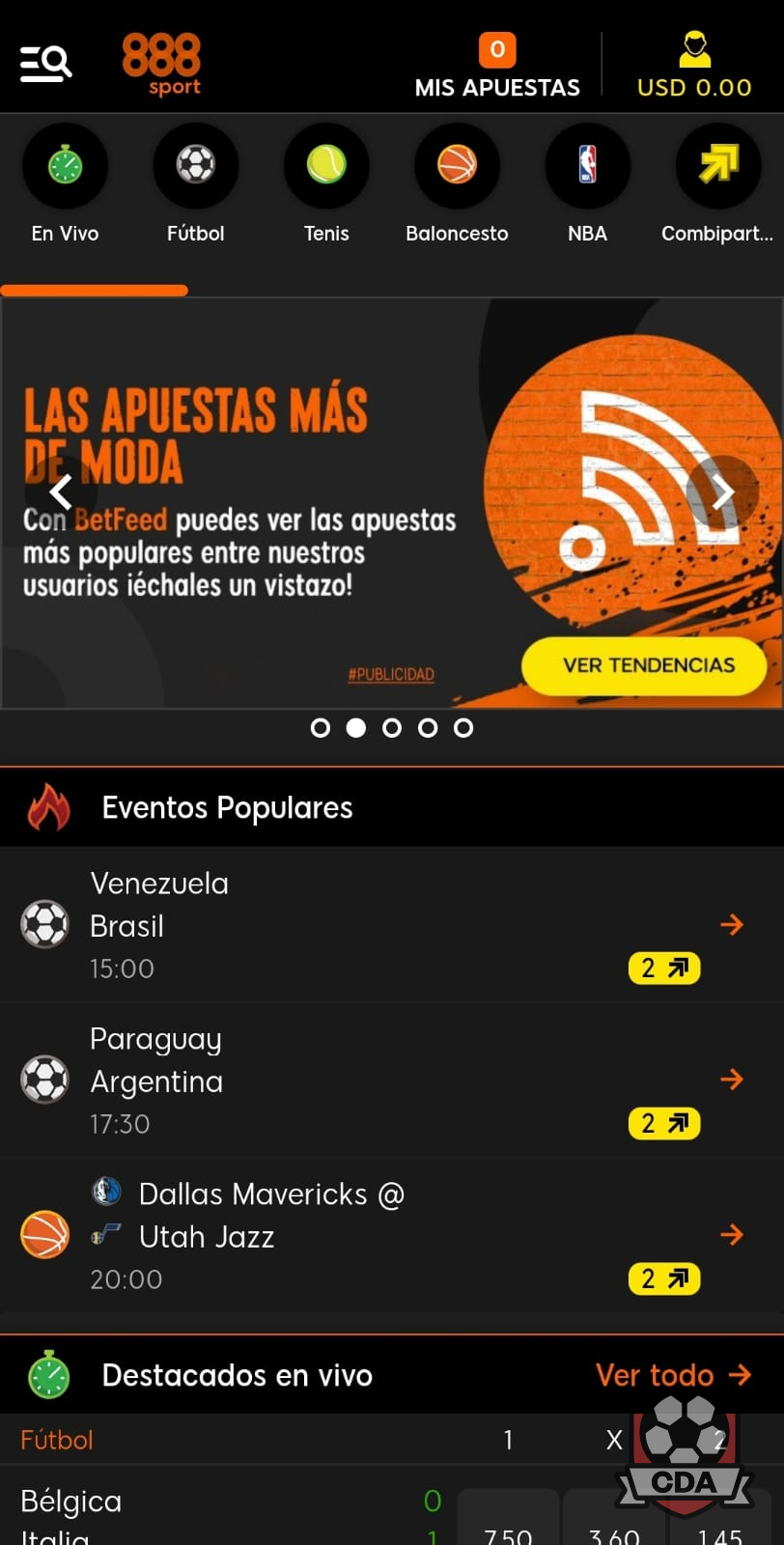 Código promocional 888Sport México
