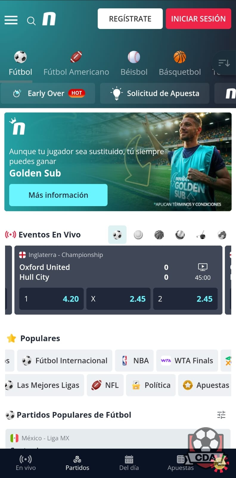 Activar el código promocional de Novibet México