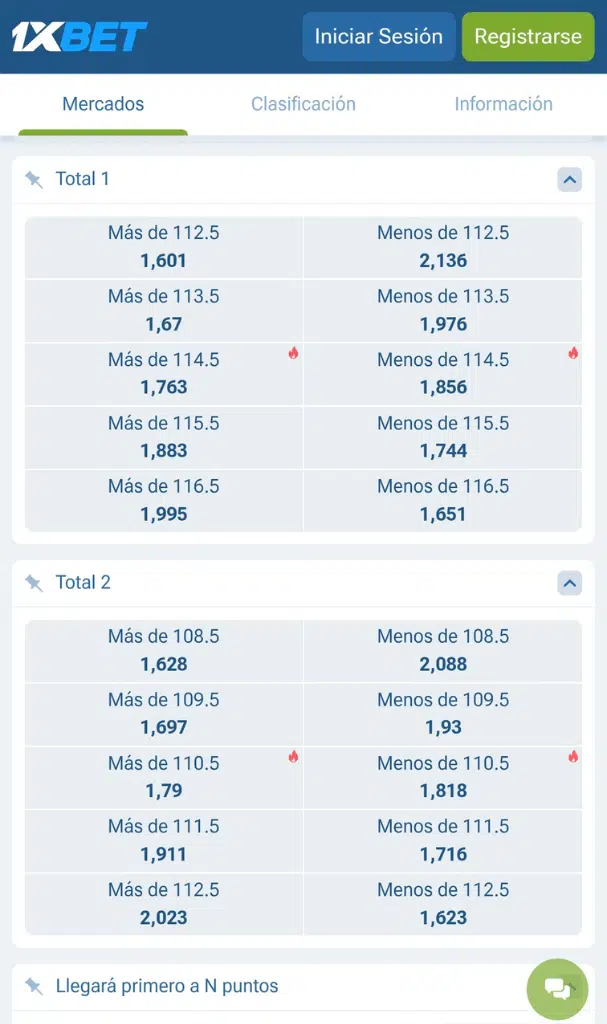 apuestas baloncesto totales