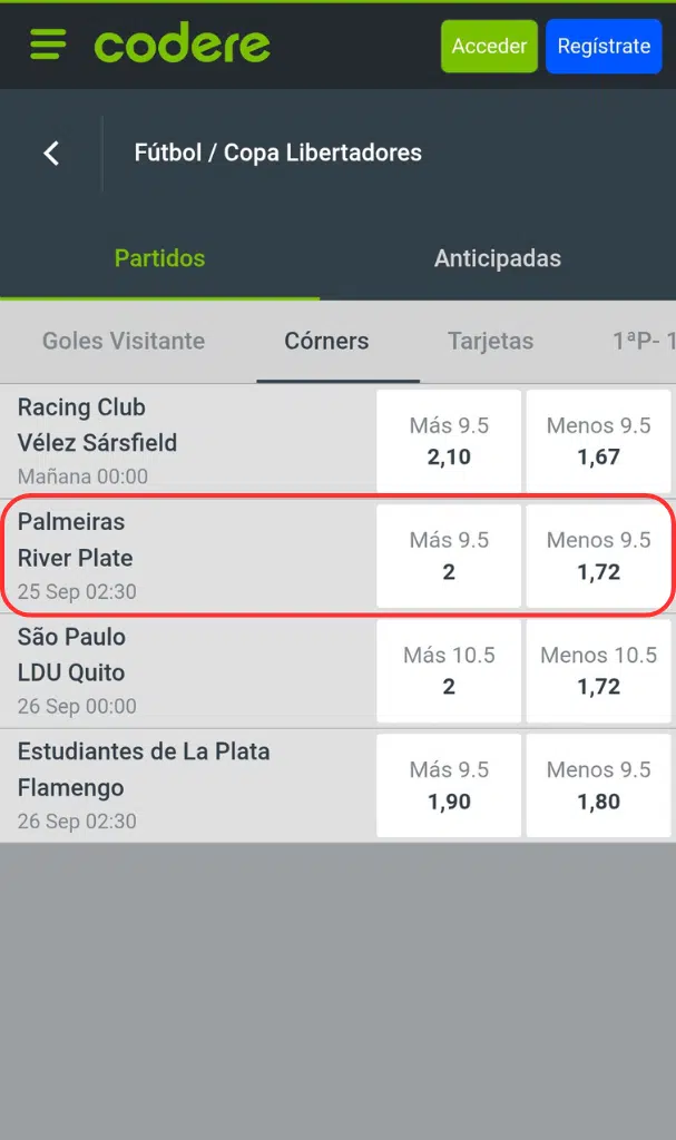 apuestas fútbol tiros de esquina